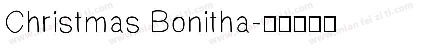 Christmas Bonitha字体转换